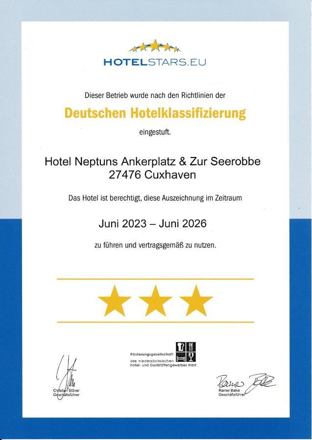 Hotel Zur Seerobbe クックスハーフェン エクステリア 写真